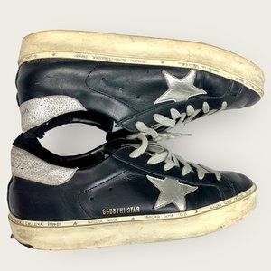 Golden Goose Hi Star Leather Low-Top Sneakers